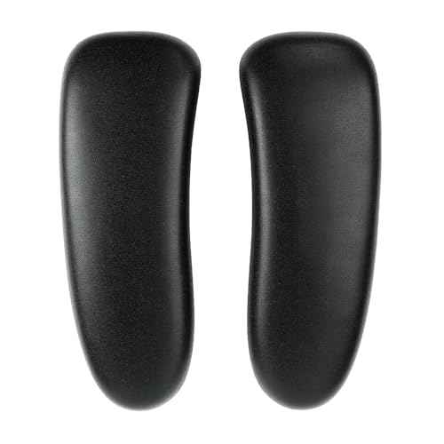MingYi.office Vinyl Arm Pads Caps for Remastered Aeron Chair Graphite Black, Can not fit Classic Aeron.