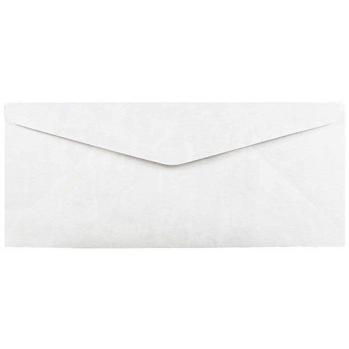JAM PAPER #14 Tyvek Tear-Proof Envelopes - 5 x 11 1/2 - White - 50/Pack