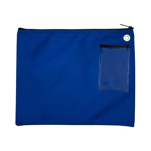 Interoffice Canvas Mailbag Royal Blue 14 x 11 - Secure Document Bag