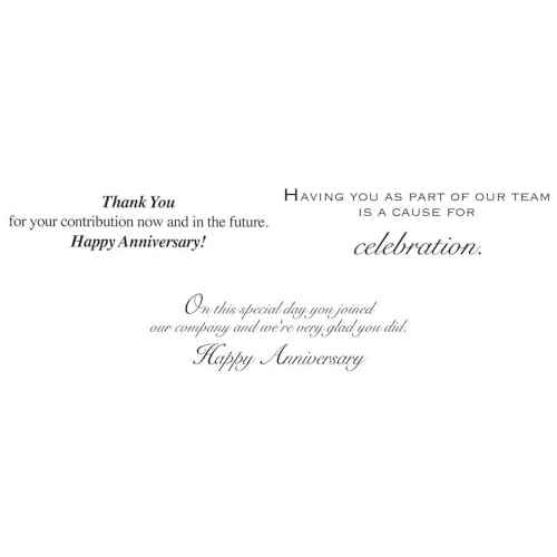 Work Anniversary Cards with Envelopes for Employees (25 Variety Assortment Pack ? 3 Designs) Bulk Appreciation Greeting Card Set for Business - 5x7 Inch ? Office, Work, Coworkers & Team (VP2001)