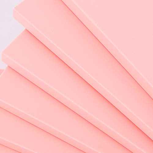 ZOENHOU 20 Pcs 4" x 6" Pink Soft Rubber Carving Blocks, Crafts Rubber Stamping Blanks, Linoleum Blocks for Printmaking