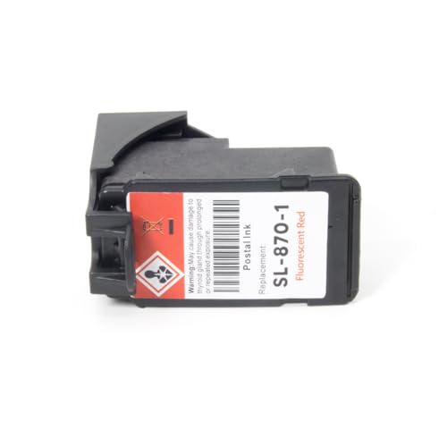 Remanufactured High Capacity Pitney Bowes sl-870-1 red Ink Cartridge for The Pitney Bowes SendPro Mailstation Postage Meter Machine (CSD1) (1pack)(18ml)