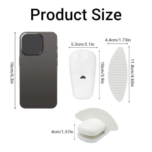 Divguf White Portable Paper Holder for Typing Desk Document Stand with Clip
