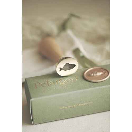 3D Harbor Wax Seal Stamp, Fish Motif Ocean Theme - for Wedding Invitations, Gift Wrapping, Crafts and Art Project