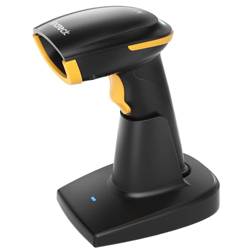Inateck BCST-36-BK 2D Wireless Bluetooth Barcode Scanner with Cradle