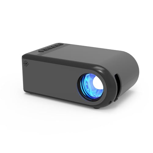 Mini WiFi Bluetooth Projector, 720P Projector Built in Speaker, Portable Video Projector, Home Movie Projector Compatible with HDMI/USB/Smartphone