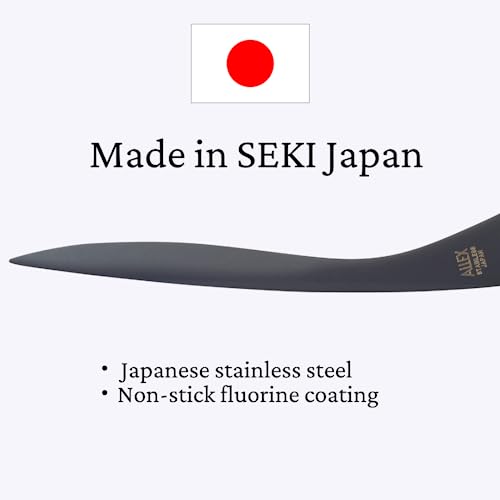 Black Letter Opener Knife 6.7" Japanese Stainless Steel Envelope Cutter