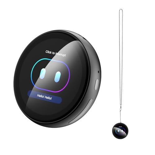 ZNP Digital Badge AI Translator Wearable with Touchscreen & Bluetooth 6.0