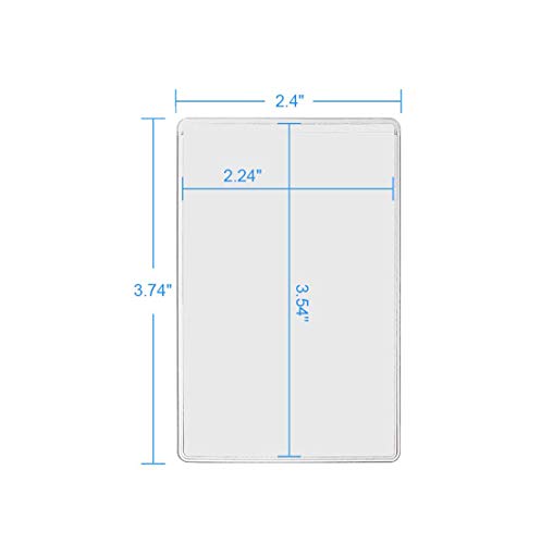 6 Pack Waterproof Medicare Card Holder Sleeves - Clear PVC ID Protectors