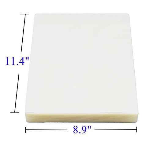 Immuson Thermal Laminating Pouches 8.9 x 11.4, 5 Mil Thickness, Crystal Clear Finish, 200 Pack