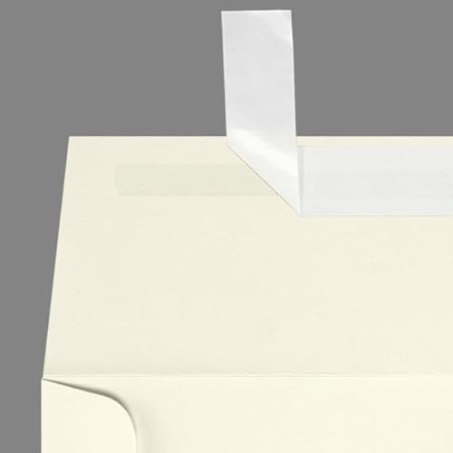 LUXPaper #9 Slimline Invitation Envelopes | Peel & Press | 3 7/8" x 8 7/8" | Natural Linen | 80lb. Text | 250 Qty