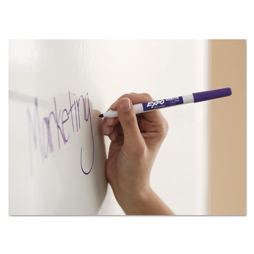 EXPO Black Fine Tip Dry Erase Markers - 12 Pack for Whiteboards & Surfaces