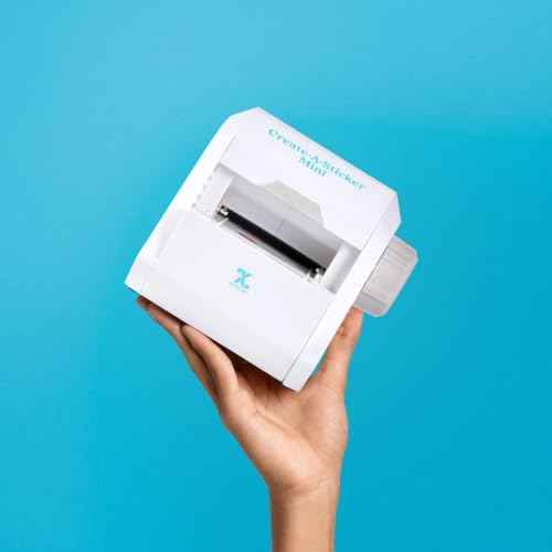 Xyron Create-A-Sticker, Mini, 2.5¡± Sticker and Label Maker Machine, Portable, Includes Permanent Adhesive, Pre-Loaded (XRN250-CFTEN)