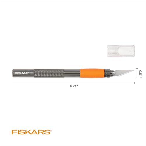 Fiskars 6-Inch Detail Craft Knife with SoftGrip Handle & Replaceable Blade