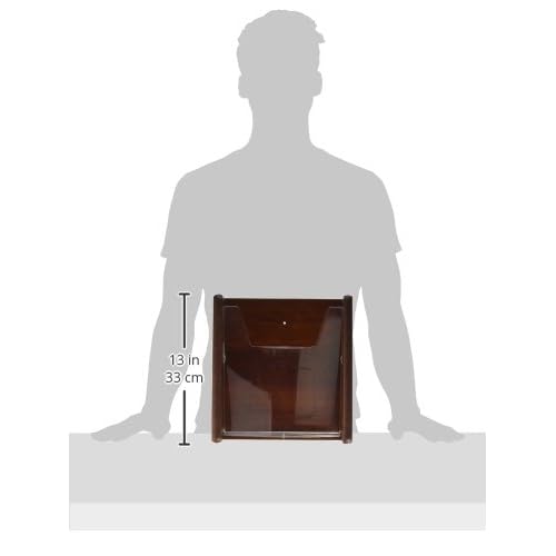 Wooden Mallet 1-Pocket Stance Wall Display, Mahogany