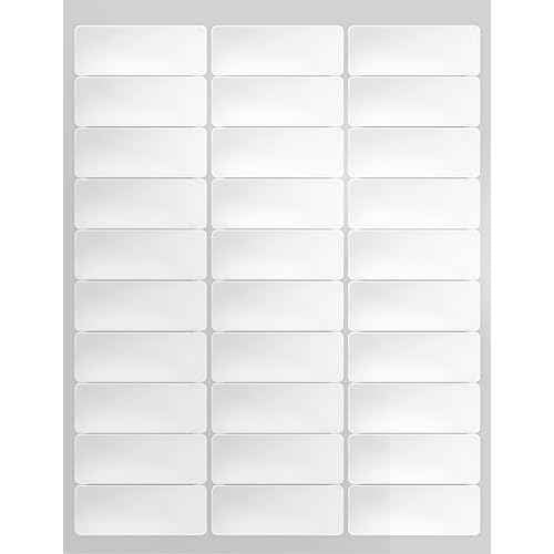 enKo 1 x 2-5/8 Inch 30 Up Return Mailing Address Labels White Printable FBA Labels (300 Sheets, 9000 Labels)