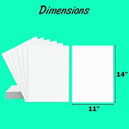 White Poster Paper 11x14 100 Pack Poster Board Bulk School Supplies