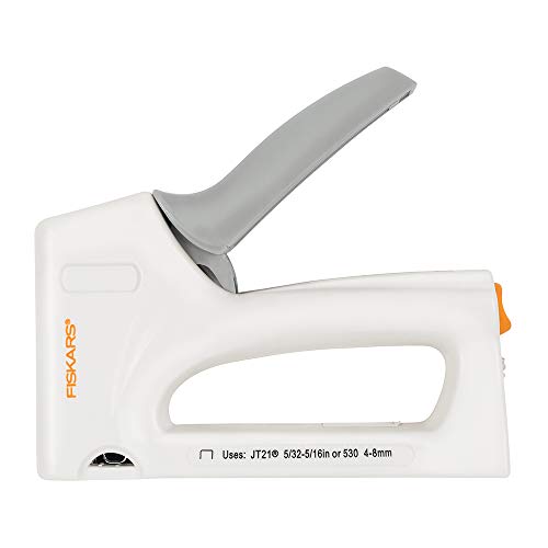 Fiskars Precision Staple Gun – 132460-1001, White/Gray