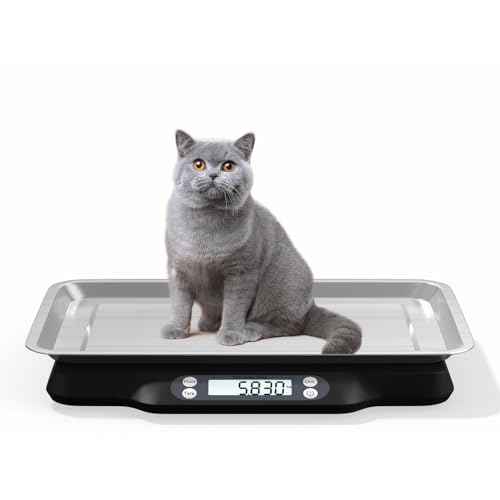 Helsevesen Digital Little Animal Precision Scale(30kg/2g; 66lb/0.1oz), Kitchen Scale, Postal Scale, Compact Bench Scale, Digital Wet Diaper/Organ Scale