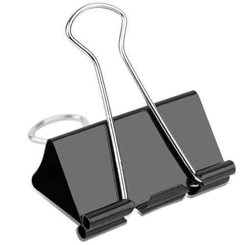Ufmarine Extra Large Binder Clips 2'' (40 Pcs) - Heavy-Duty Paper Clips for Office