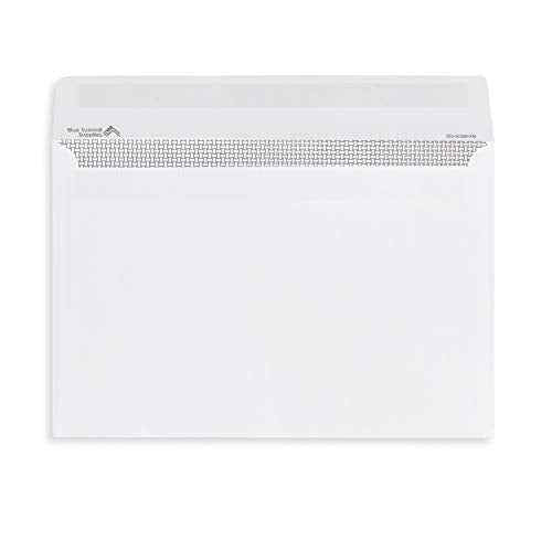 250 6x9 Envelopes, Open Side with Open Flap Latex Self Seal Security Booklet Envelopes, Securely Holds a Small Booklet, Catalog, Card, or Brochure, Strong Self Seal Flap, 250 Side Open White Envelopes