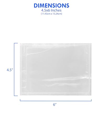 GPI POLY 4.5" x 6" Packing List Envelopes 100 Pack Self-Adhesive Waterproof