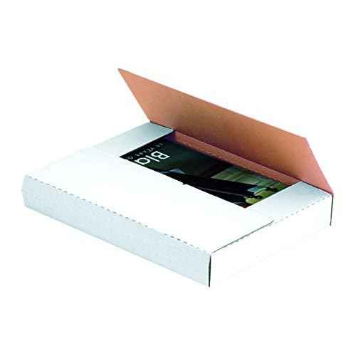 BOX USA BM1081 10 1/4"L x 8 1/4"W x 1 1/4"H, White (Pack of 50)