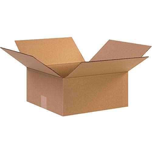 AVIDITI 12 1/2 x 12 1/2 x 6 Corrugated Cardboard Boxes, Small 12.5"L x 12.5"W x 6"H, Pack of 25 | Shipping, Packaging, Moving, Storage Box for Home or Business, Strong Wholesale Bulk Boxes