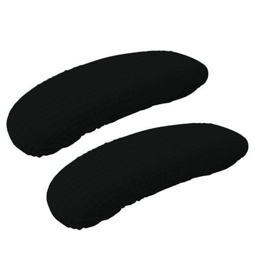 BAIDATONG Office Chair Arm Covers 2Pcs Set (Black, 10-13 to 2-4 inch) Elastic Arm Rest Covers