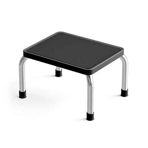 Step Stool, Heavy-Duty Steel Legs, 350 lb Capacity, Comfortable Non-Slip Rubber seat Cushion, Non-Slip Rubber feet£¬Anti-Skid Bathroom Stool for Children, Elderly, Kitchen, Home Use