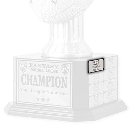 Silver Engraved Name Plate for Trophy & Award - Customizable, 2.46 x 0.88 inches