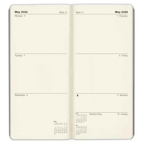 Per Annum Manhattan City Diary Planner 2026 - Hudson Blue - 7x3.25"