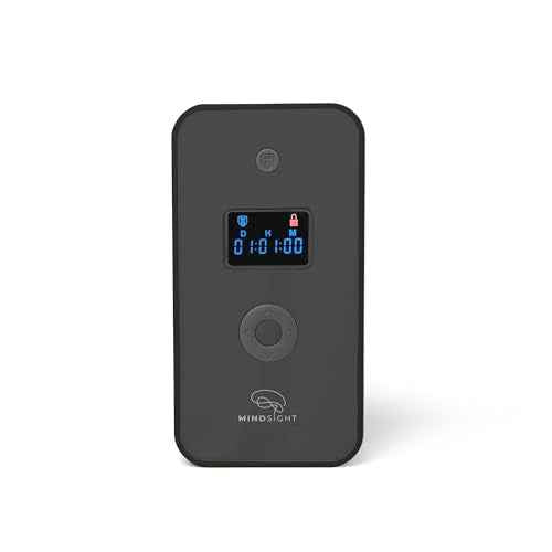 Mindsight Personal Timed Lock Box | Unplug from Phones and Other Small Distractions | 3 Modes based on Willpower | Easy to Use | Out of Sight ~ Out of Mind | Boost Your Mental Wellness