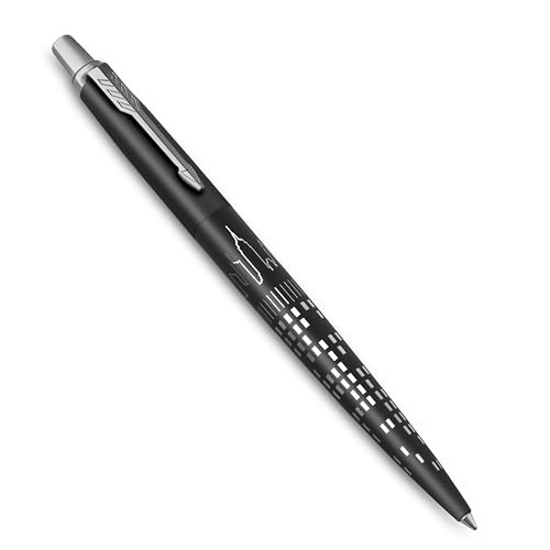 Parker Jotter Ballpoint Pen | Special Edition | NYC Black CT | Medium Point with Blue Ink | Gift Box