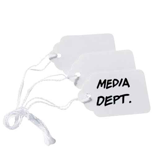 Avery Strung Marking Tags with String Attached, Gift Tags with String Attached, 1.75 x 1.09 in, Pack of 100 (6732)