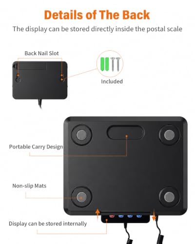 WESTHEY Digital Postal Shipping Scale 440lb Variation 1, High-Precision LED Display