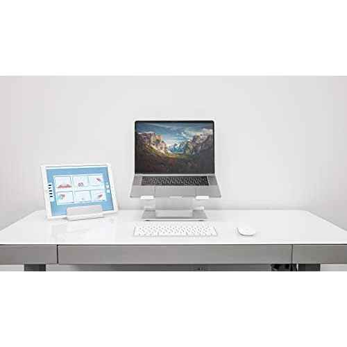 Elevate - Stand for MacBook or PC Laptop. Take It Apart and Take It Anywhere with You. Aluminum Built Keeps Laptop Cool with Plenty of Open Space for Air Flow