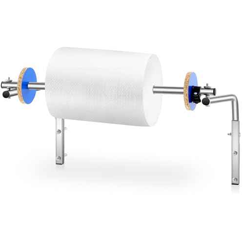 23.62 Inch Bubble Foam Wrap Roll Dispenser Wall Mount Bubble Cushioning Holder for Packing Moving Shipping Protection Factory Express