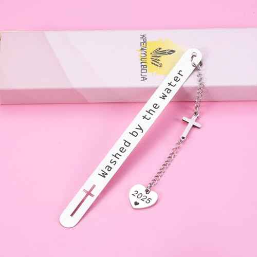 Baptism Gifts for Girls Boys 2025 Christian Confirmation Bookmark Gifts for Teens First Communion Christening Gifts for Goddaughter Godson Godchild Baby Girl Adult Baptism Gifts for Teen Religious