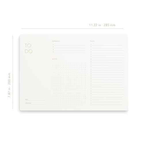 Elegant To Do List Notepad with Mouse Pad Feature, 3 Pack, 11.22" x 7.87", 50 Tear-Off Sheets (50 Each), Gold Foiled, Daily Planning, Eco-friendly To Do List Planner, FSC¢â Certified To Do List Notebook for Work
