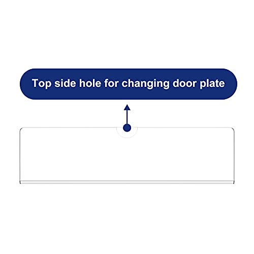 Acrylic Wall Name Plate Holder, Door Plate with Adhesive Tapes, Clear Sign Holder Frame, 2"x8", 5 Pack
