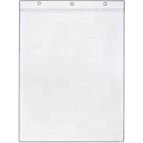 StoreSMART - Sheet Protector - Holes on Short Side, Open Short Side - 25-Pack - 8 1/2" x 11" - Clear Vinyl Plastic - VH1430-25