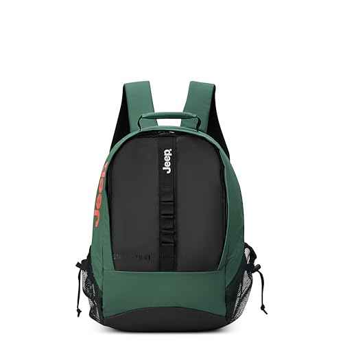 Jeep JS011B Travel Backpack, Green, 15.6" Laptop
