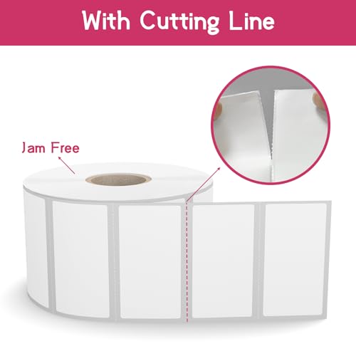 24 Rolls 2" x 1" Direct Thermal Labels, Shipping Labels Compatible with Zebra & Rollo Label Printers for Mailing Postage Address Barcode (1300 Labels/Roll)