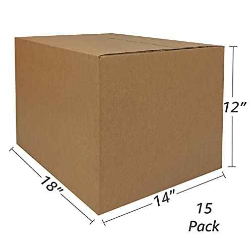 uBoxes Moving Boxes Bundles Medium Boxes 18" x 14" x 12" - Medium Boxes (Pack of 15)