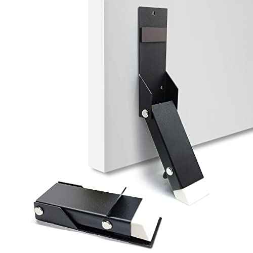 Door Stoppers 2 Pack, Self Adhesive Door Holder, No Drilling Door Stopper, Door Holder to Keep Door Open, Soft Rubber Tips & Anti Slip, Drop Stops & Easy Install
