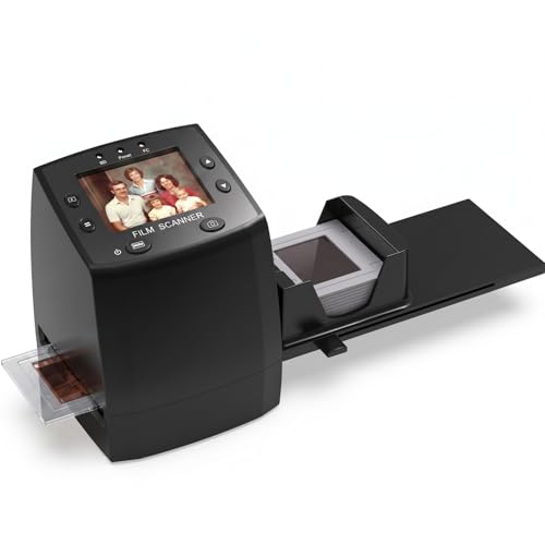 DigitPro Black 35mm Film & Slide Scanner with 2.4" LCD, JPEG Conversion