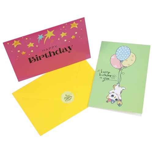 Dessie 120 Unique Happy Birthday Card Assortment 4x6 - Bulk Birthday Cards with Envelopes, Message Inside, Box & Gold Seals ? Assorted Birthday Cards Multipack for Employees Men Women