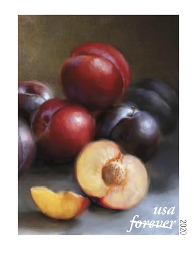 Tihoho Booklet of 20 Fruit & Vegetable Postage Stamps - Summer 2020, 10 Designs, US Mail