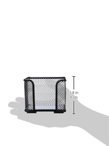 Lorell Mesh Memo Holder Steel Black 1 Pack - Office Desk Organizer